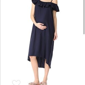 Hatch daisy flutter silk maternity dress